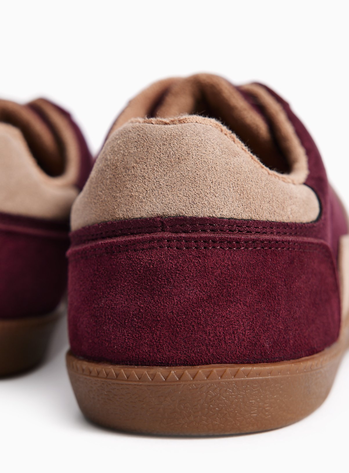 Dark Red Retro Bowling Trainers 4 - Image 4 thumbnail